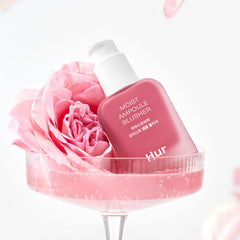 House of Hur Moist Ampoule Blusher liquid formula close-up highlights smooth, blendable texture.
