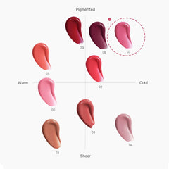 House of Hur Moist Ampoule Blusher Rosie swatch on skin shows natural glow.