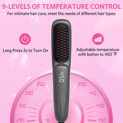 Househerb 9 temperature settings enabling curly, thick, fine hair styling options.