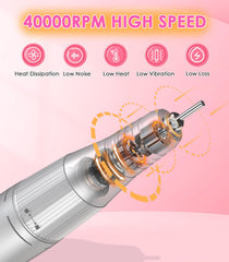 HOUSMV portable design with belt clip enables on the go nail care