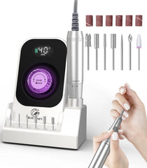 HOUSMV portable nail drill white front view for high-speed at-home nail care