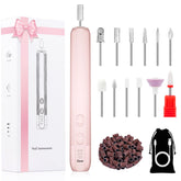 Hoxida Electric Nail Drill with 360° LED light for precise shaping at home.