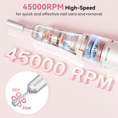 Hoxida portable nail drill kit on the go, compact travel-friendly design.