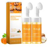 HOYGI Turmeric Face Wash bottle showing nourishing cleansing in daily routine