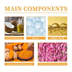 HOYGI Turmeric Face Wash foam close-up with soft, refreshing lather
