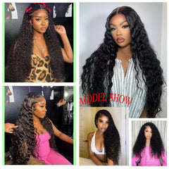 Hoyrhra HD transparent lace 13x4 front wig blends with skin