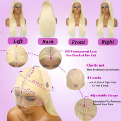 HPJIQ pre-plucked natural hairline with baby hairs for a seamless, realistic look.