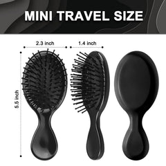 HQSLsund mini brush with soft bristles glides through hair for detangling