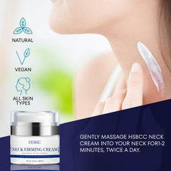 HSBCC Neck Cream tube application demonstrates easy daily neck care