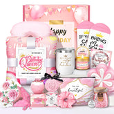 HSOEIXL birthday gift box beach towel offers soft comfort for seaside days