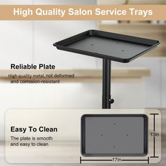 HSONBIUTY salon tray side view emphasizes compact footprint and easy cleaning