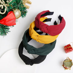 Huachi Christmas headbands green — glamorous touch to dress up seasonal ensembles.