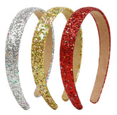 Diadema brillante Huachi en pack de tres para niñas, brillo que atrae miradas