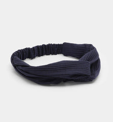 Huachi hairband ribbed knit green, breathable and stylish.