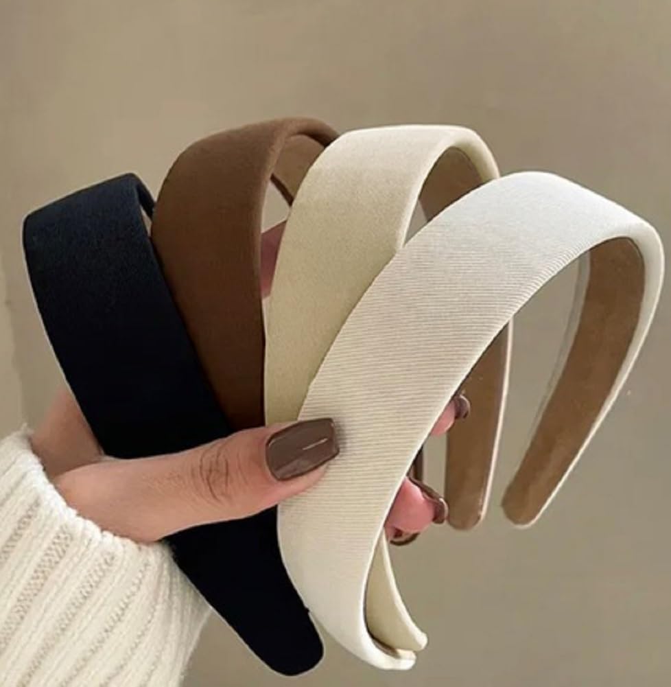 Huachi headbands 1inch wide non-slip design for secure all-day wear.
