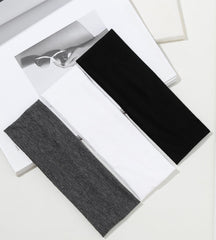 Huachi headbands white 16-pack, breathable for yoga and daily wear