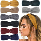 Huachi headbands twist knot design keeps hair out of your face during workouts.