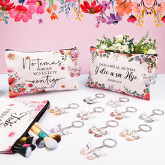 HUFAND Bible verse butterfly keychain highlighting faith-inspired accessory for keys.