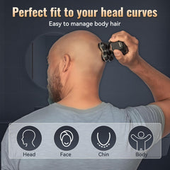 Hugdew USB-rechargeable electric razor for travel