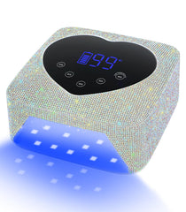HUGMAPLE cordless nail lamp with smart display guides curing times for precise nails.