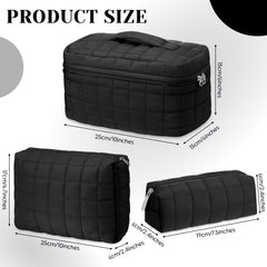 Huhumy durable zipper on quilted pouch offers reliable item protection.