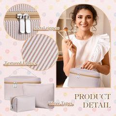 Huhumy makeup bag medium size organized layout for easy access