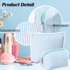 Huhumy travel toiletry bag in light blue for compact packing