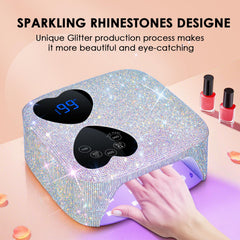 HUITINE UV LED Nail Lamp mirror-base reflection for faster gel curing