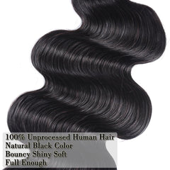 Hullran 12A body wave bundle 20 inch full-length view for seamless blends.