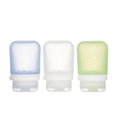 humangear GoToob+ 3-pack small bottles with secure lids for organized carry-on travel