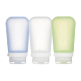 humangear GoToob+ large clear bottle, TSA-friendly travel bottle for refillable liquids