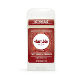 Humble Brands deodorant packaging showing aluminum-free formula for daily use.