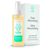 HUME SUPERNATURAL dry body oil spray bottle for quick moisturization after shower