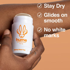 Hume Supernatural probiotic formula close-up suggesting microbiome support.