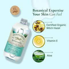 Humphreys Witch Hazel Toner with Aloe and Vitamin E boosts hydrated skin