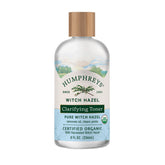 Humphreys Witch Hazel Toner bottle clarifies and hydrates for balanced skin.