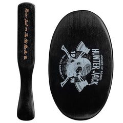 Hunter Jack dual-brush kit for beard and mustache grooming and shaping.