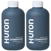 Huron Men's Conditioner bottle front demonstrates lightweight hydration for frizz control