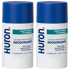 Huron deodorant 3-signature-scents pack for versatile odor protection.