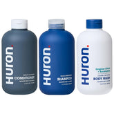 Huron Shower Kit shampoo bottle with hydrating formula for daily cleansing.