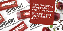 Hurraw! balm twist packaging shown mid-application, showcasing smooth glide.