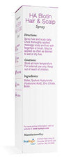 Damp hair with Hyalogic Biotin Volumizing Hair Spray shows fuller appearance.