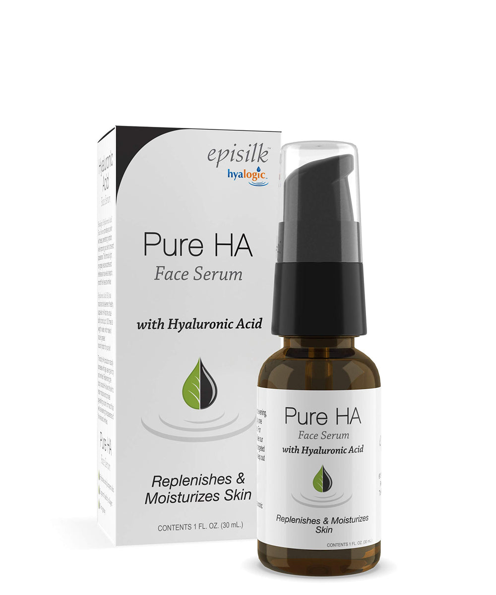 Hyalogic Episilk Pure HA Serum bottle close-up—hydration for smoother skin