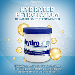 Hydrolatum USA-made formula uses premium ingredients for sensitive skin care.