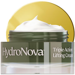 HYDRONOVA retinol night-cream-jar shows lifting effect for aging skin