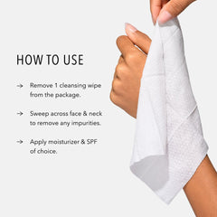 HydroPeptide HydroActive Cleanse cloths makeup removal—efficient wipe away makeup and impurities