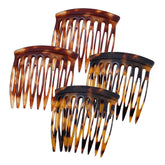 HYFEEL hair side comb tortoise packaging highlights durable cellulose acetate for lasting style.