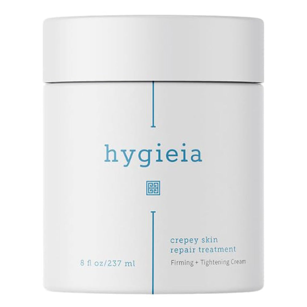 Hygieia+ Crepey Skin Cream 8oz jar for smoothing and hydrating skin