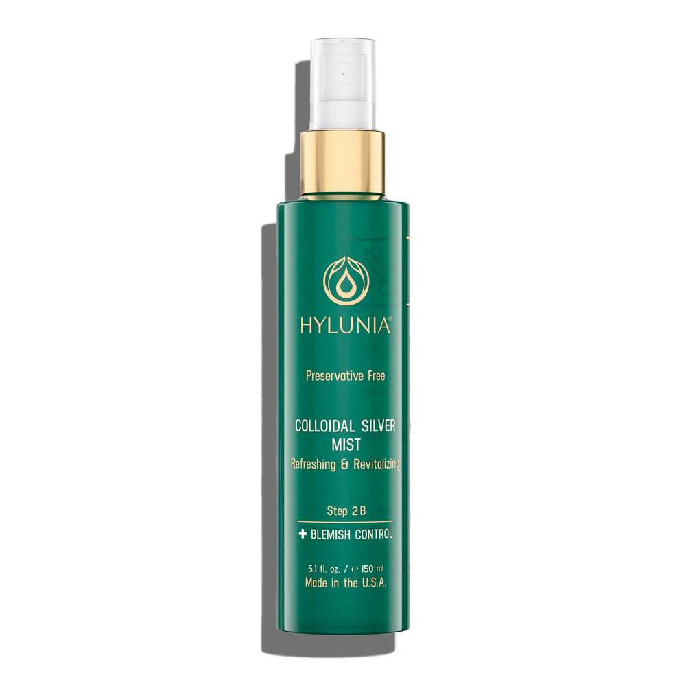 Hylunia Colloidal Silver Mist Toner bottle-front view for daily hydration and calm skin.