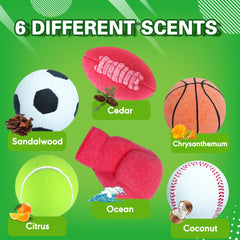HZEX soccer-design bath bomb adds color and calm for bath time